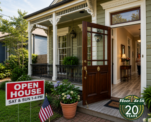 New Orleans open house featuring updated flooring that helps improve home value, buyer perception, and move-in-ready appeal.